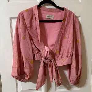 Revolve -Finders Keepers Wrap Top with Gold Accents